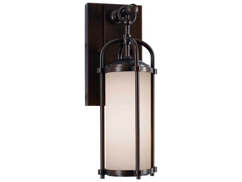 Dakota 1-Light Outdoor Wall Lantern in Espresso