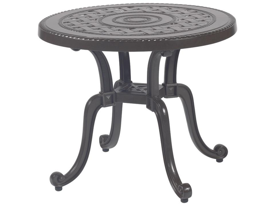 Grand Terrace Cast Aluminum Round Patio End Table