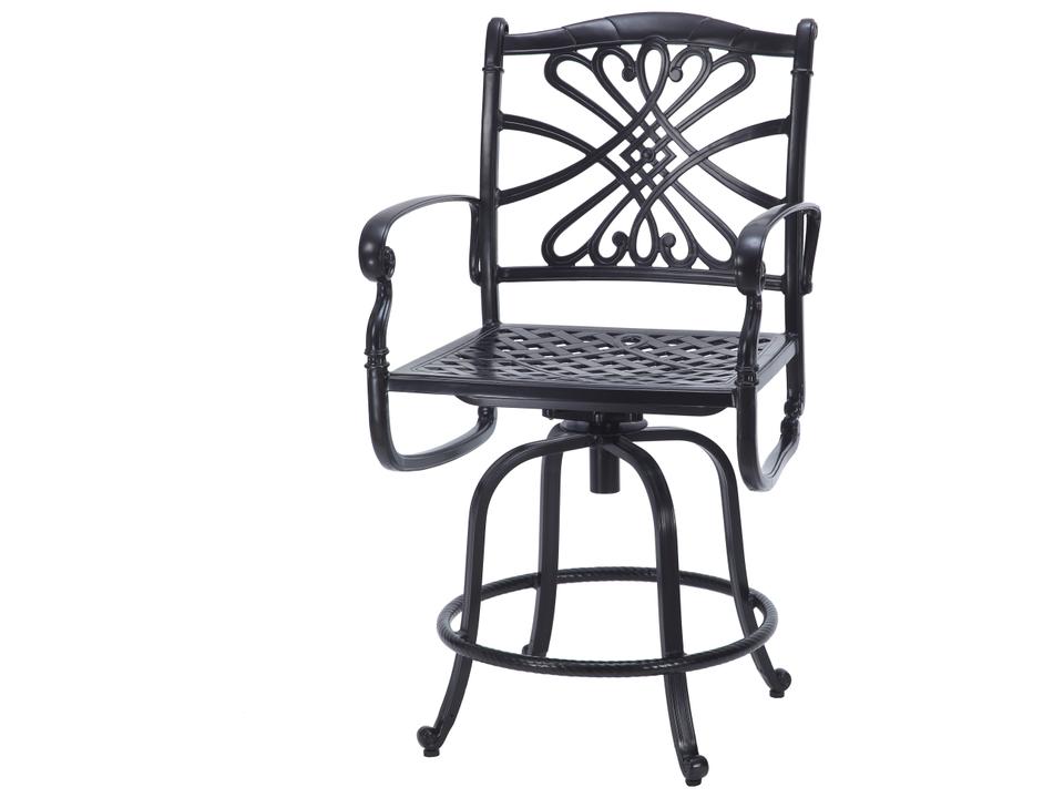 Bella Vista Cast Aluminum Swivel Patio Counter Stool