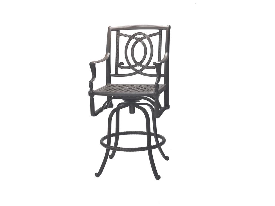Bel Air Cast Aluminum Swivel Bar Stool