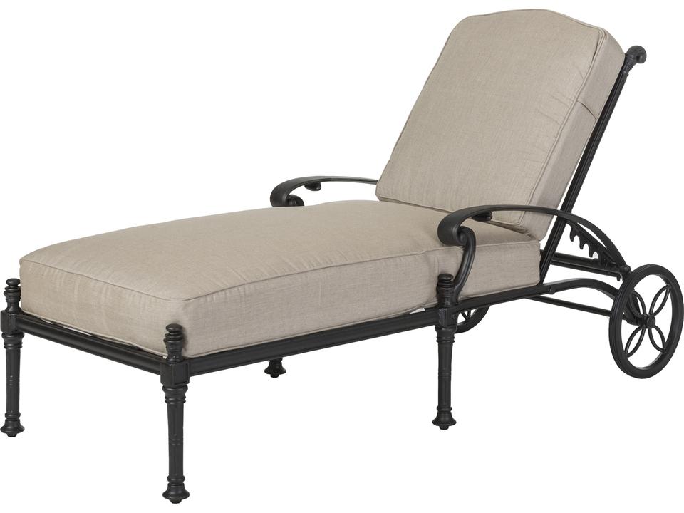Florence Cast Aluminum Outdoor Chaise Lounge