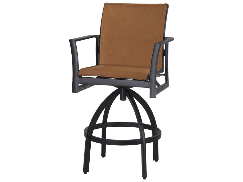 Echelon Padded Sling Aluminum Outdoor Bar Stool