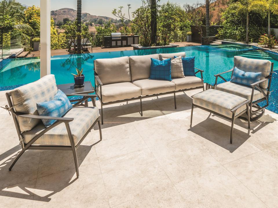 Amari Aluminum Cushion Outdoor Lounge Set
