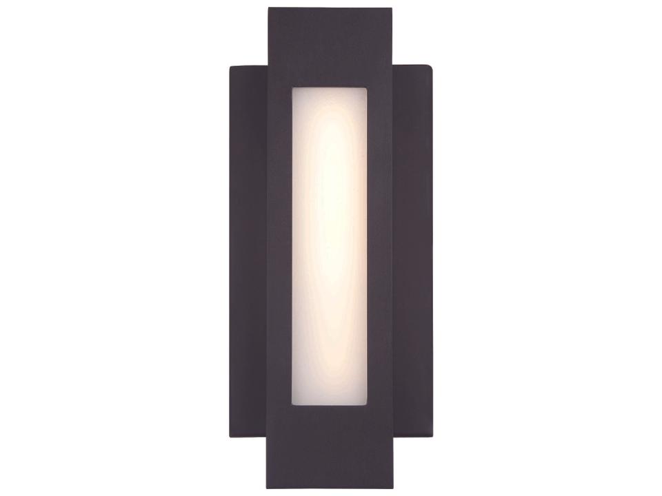 Insert 1-Light LED Outdoor Wall Sconce in Pebble Bronze