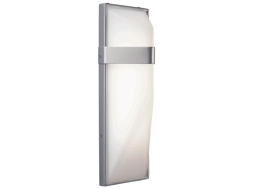 Wedge LED Outdoor Wall Sconce Silver Dust