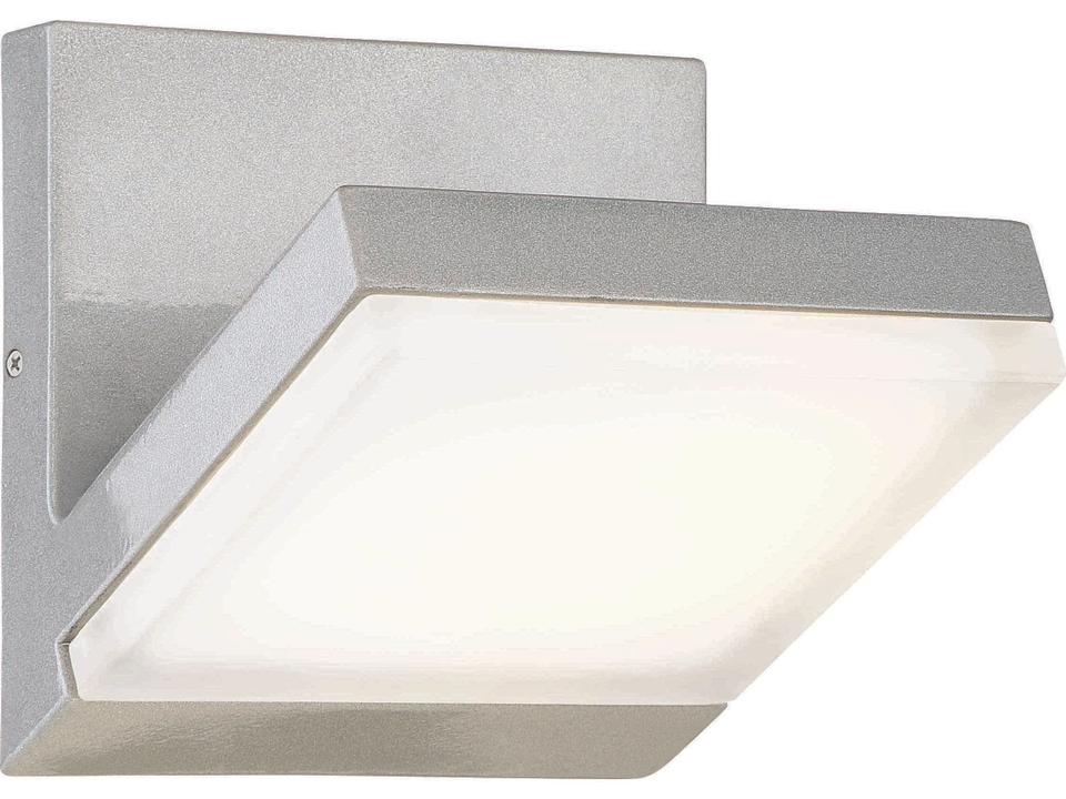 Angle LED Outdoor Wall Sconce Modern Silver Dust