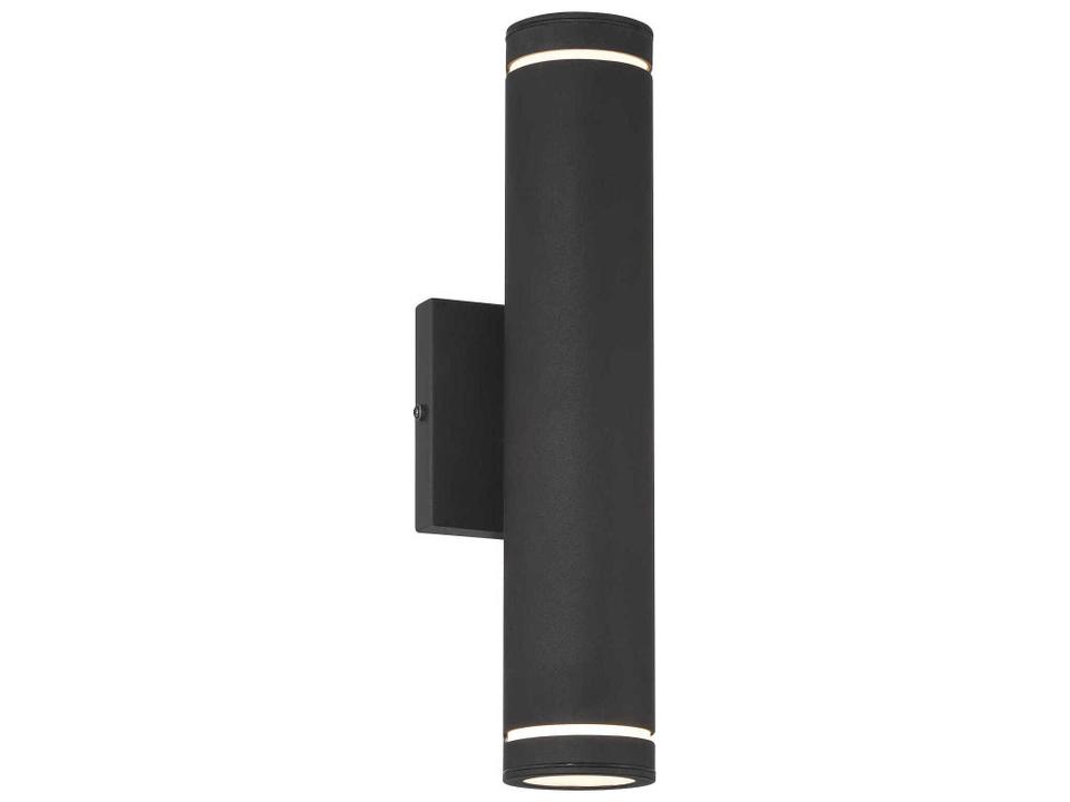 Supotto 2-Light Integrated LED Outdoor Wall Sconce in Sand Coal