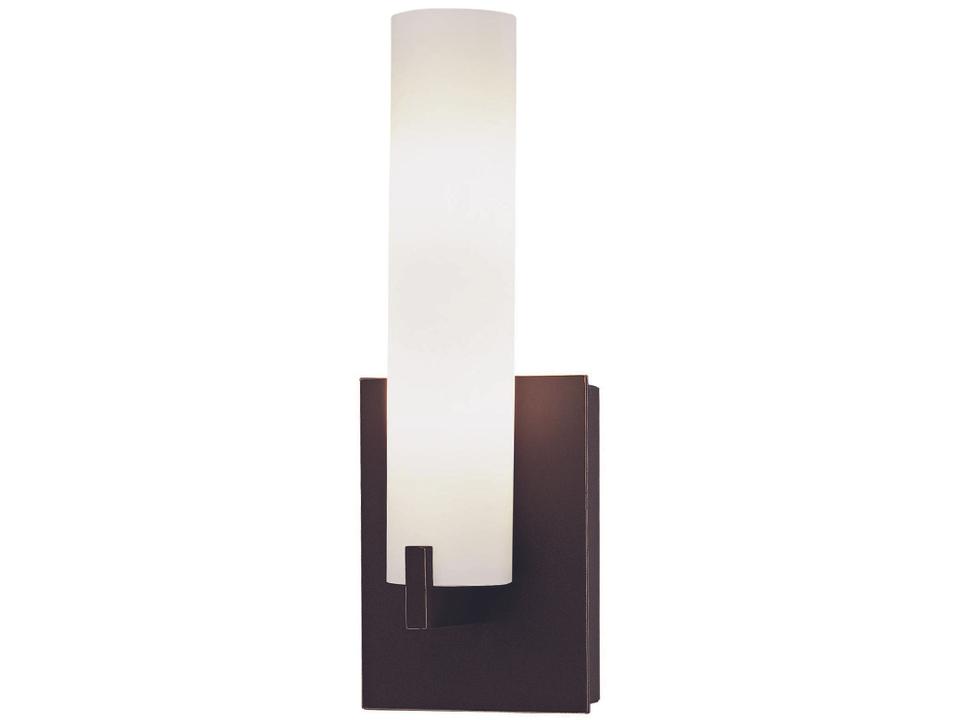 Tube Wall Sconce in Dark Restoration Bronze