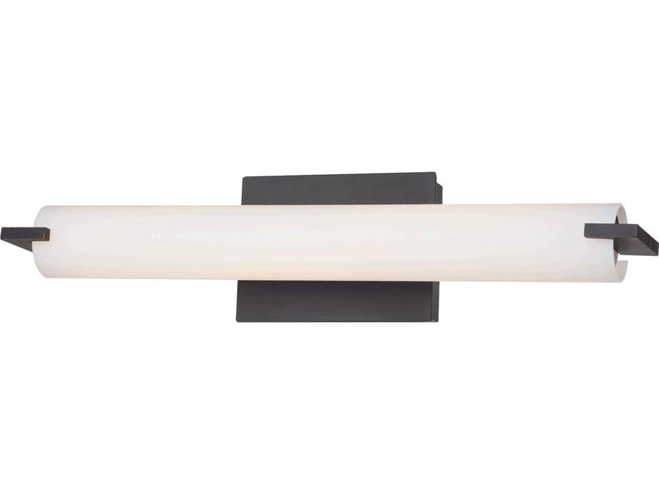 Tube LED Bath Light in Dark Restoration Bronze