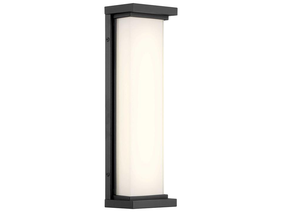 Caption 1-Light Outdoor LED Wall Sconce in Sand Coal
