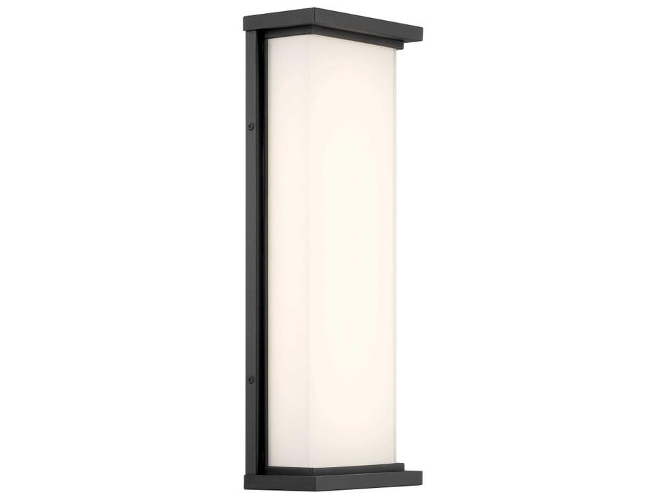 Caption 1-Light Outdoor LED Wall Light in Sand Coal
