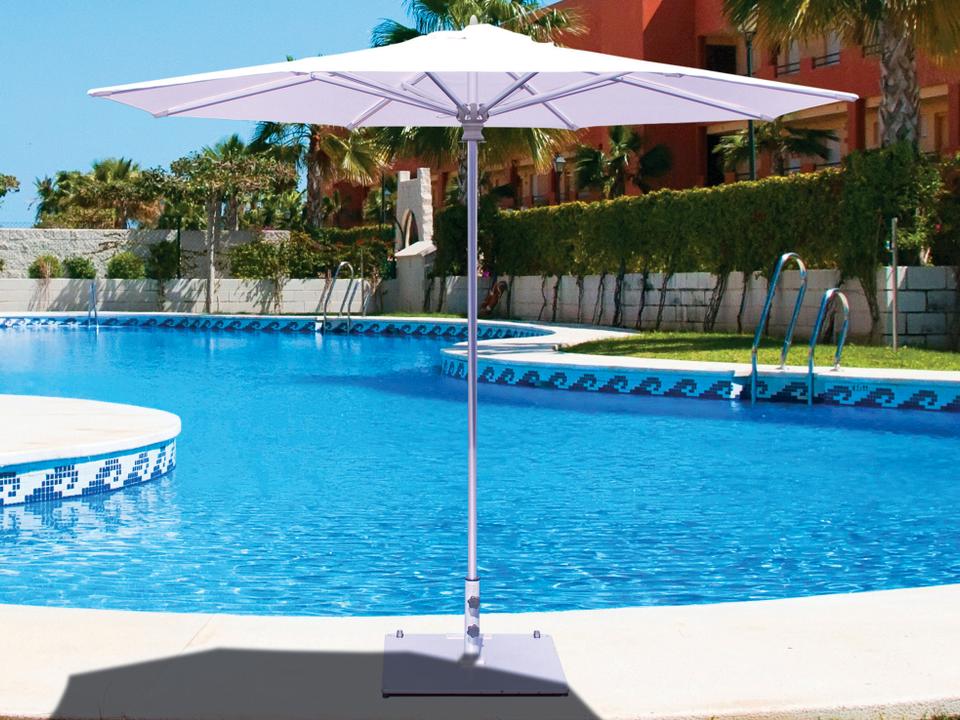 732 9 Foot Octagon Commercial Aluminum Push Up Umbrella