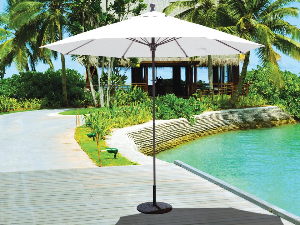 735 9 Foot Octagon Aluminum Push Up Lift Umbrella