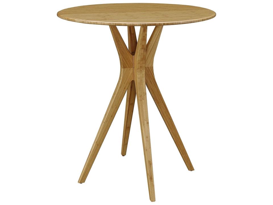 Mimosa 36-Inch Round Bar Height Table in Caramelized Bamboo