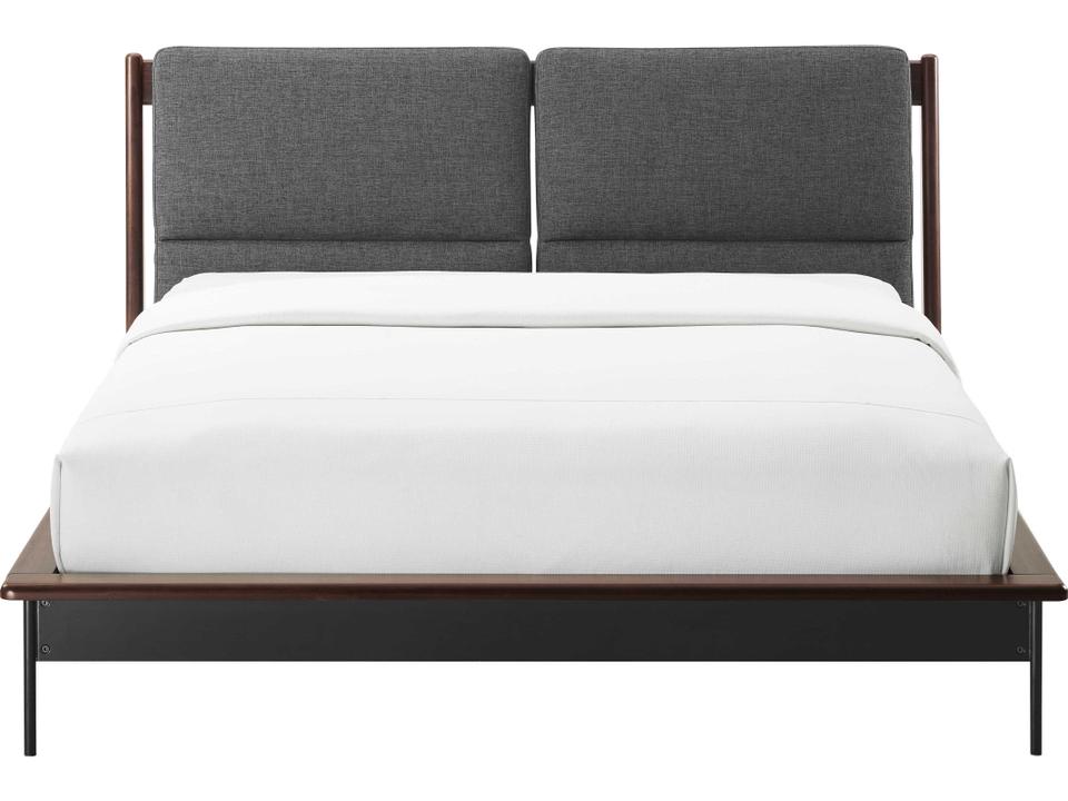 Park Avenue Queen Solid Bamboo Platform Bed in Ruby
