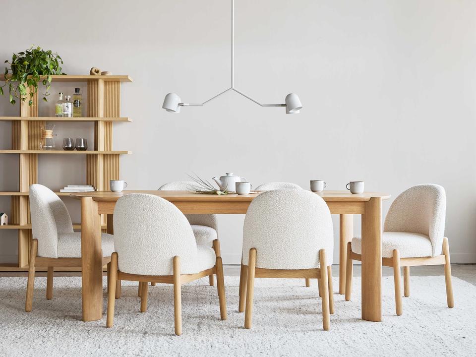 Bancroft Oak Wood Dining Room Set