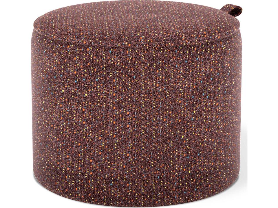 Drummond Red Upholstered Pouf