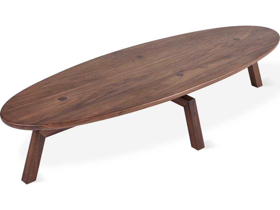 Solana Oval Coffee Table in Walnut