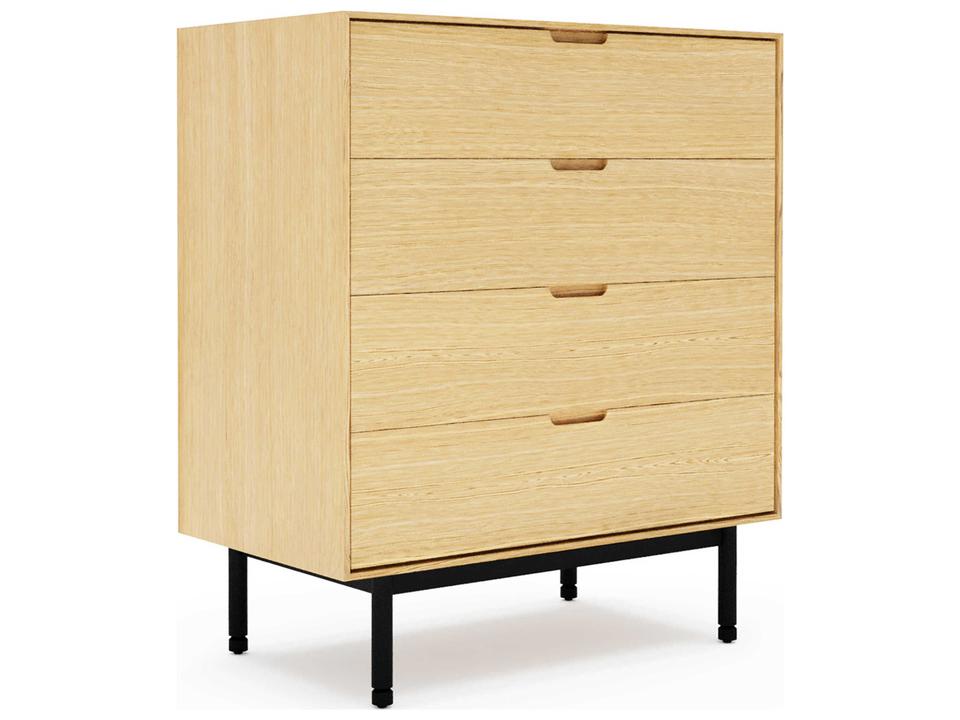 Munro 4-Drawer Dresser in Black Oak Wood