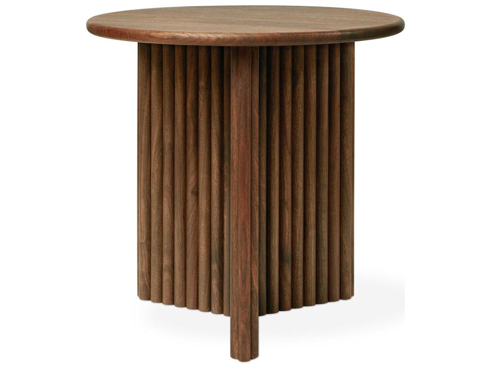 Odeon End Table in Solid Walnut