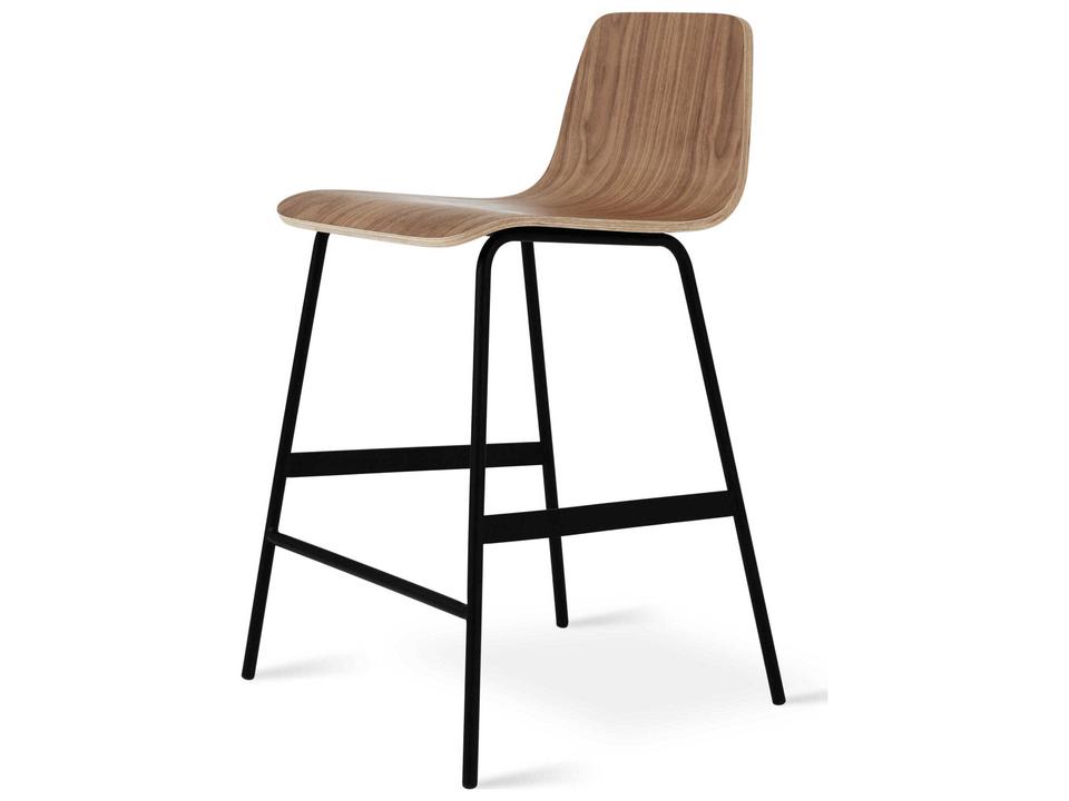 Lecture Counter Stool Walnut Black