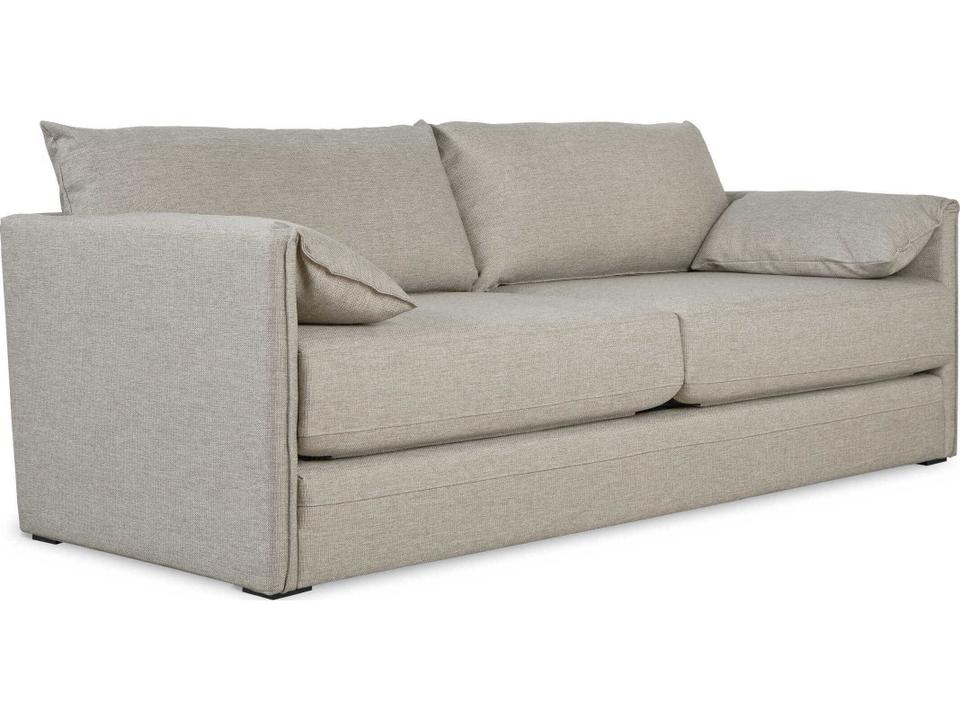 Neru Dawson Owl Beige Upholstered Sleeper Sofa