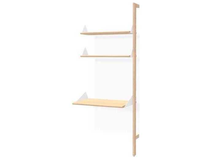 Branch Ash Blonde Beige Solid Wood Leaning Ladder Desk