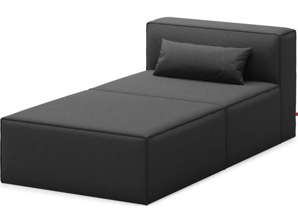 Mix Modular Mowat Raven Black Upholstered Chaise