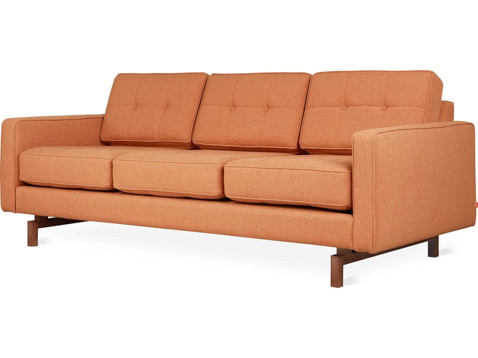 Jane 2 3-Seat Upholstered Sofa in Caledon Sedona Orange