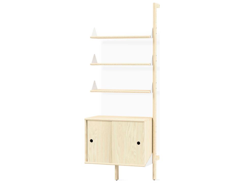 Branch Blonde White Bookcase
