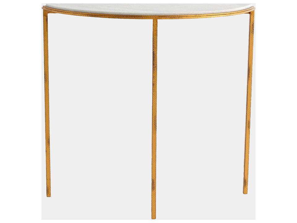 Cecily Demilune Marble Console Table