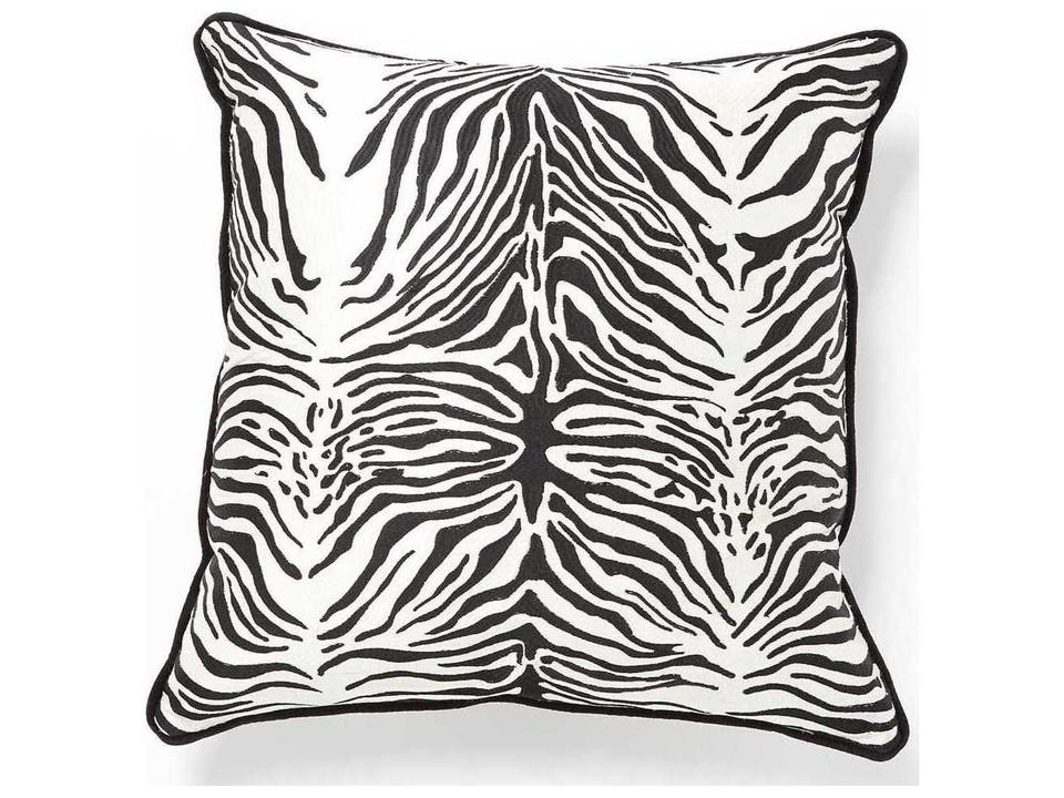 Zebra White / Black Pillow
