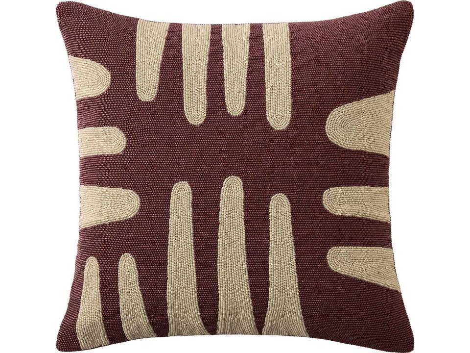 Carthago Beaded Accent Pillow Pass Cinnabar