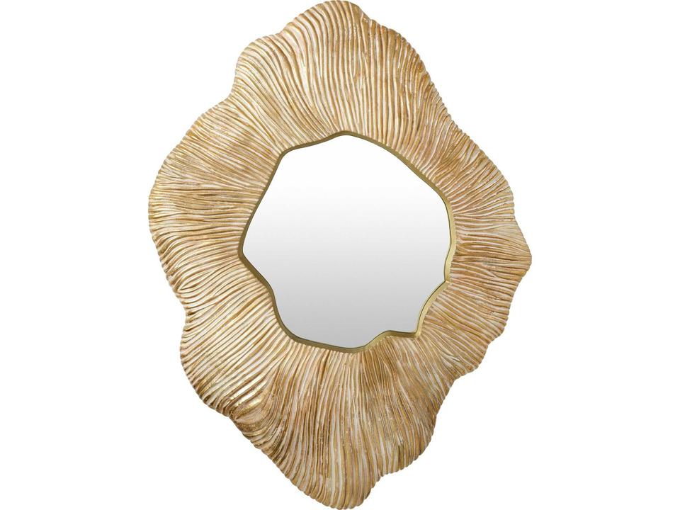 Rapture Amorphic Gold White Wall Mirror