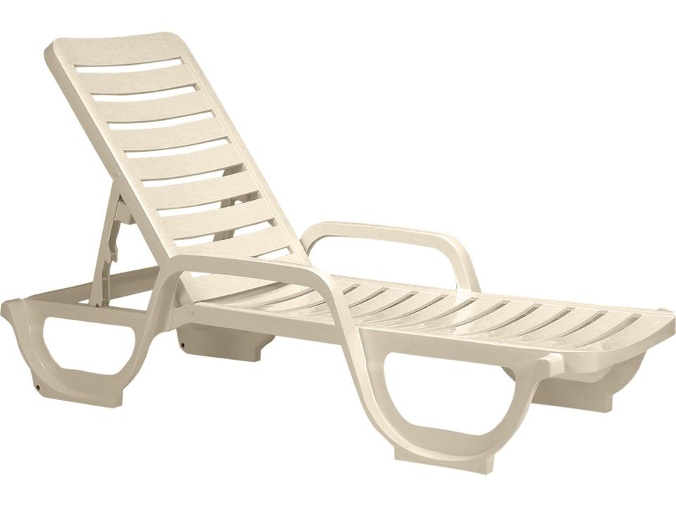 Bahai Resin Sandstone Stacking Adjustable Outdoor Patio Chaise Lounge