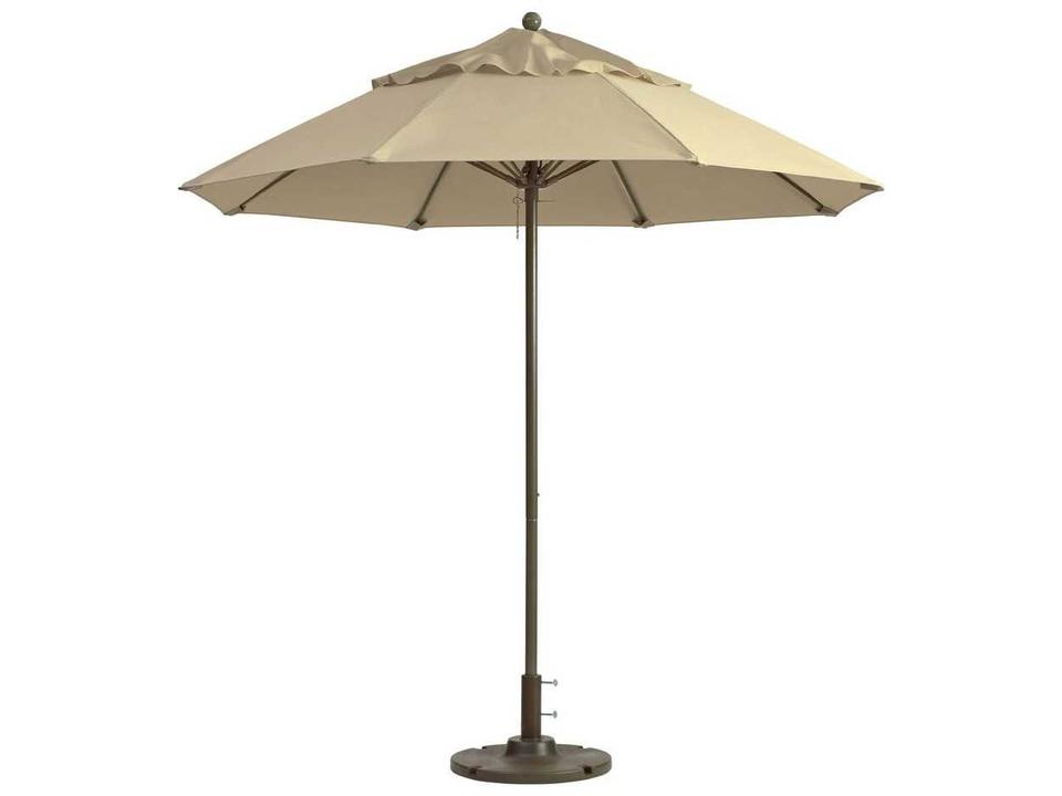 Windmaster 7.5-Foot Round Recacril Patio Umbrella in Khaki