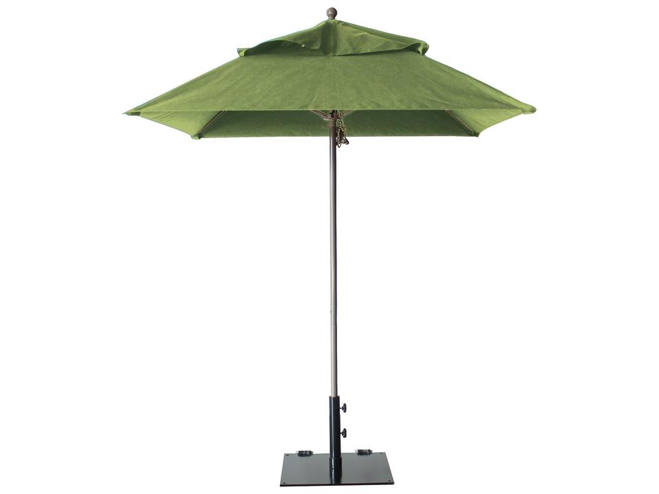 Windmaster 6 Foot Square Fiberglass Patio Umbrella in Pistachio
