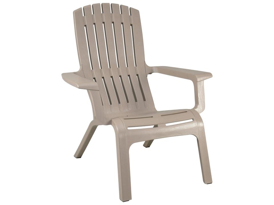Westport Resin French Taupe Outdoor Patio Adirondack Chair