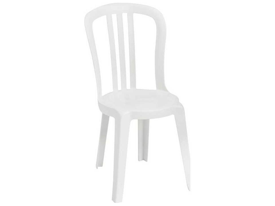 Miami Resin White Stacking Bistro Side Chair