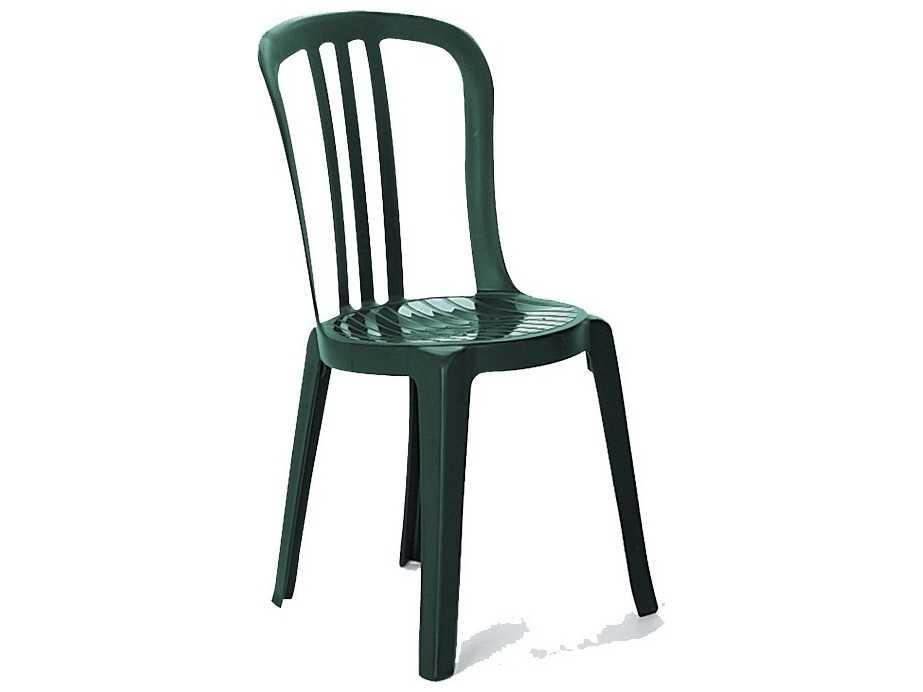 Miami Resin Amazon Green Stacking Bistro Side Chair