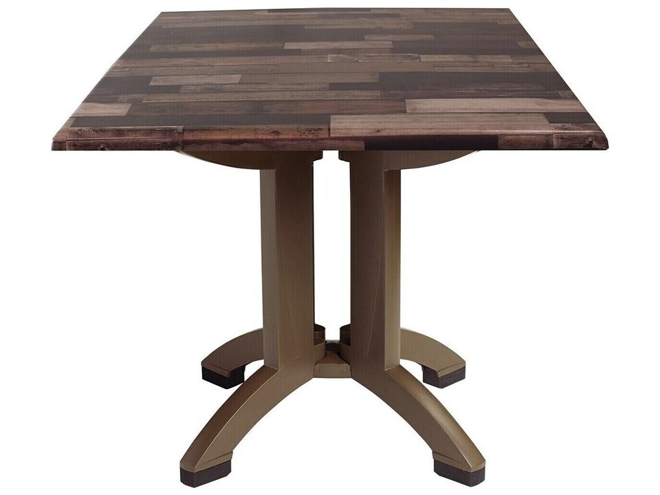 Atlanta 36-Inch Square Dining Table with Umbrella Hole in Shiplap