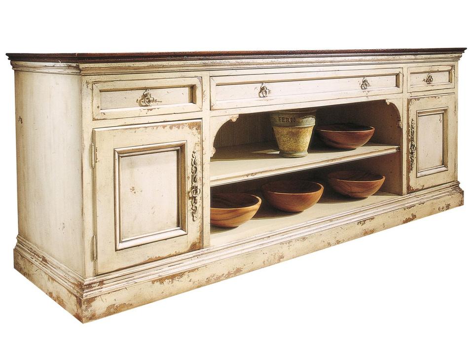 Sussex 99-Inch Sideboard with Carved Top