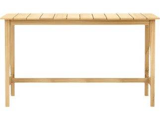 Amadora Rectangular Outdoor Bar Table in Natural Teak