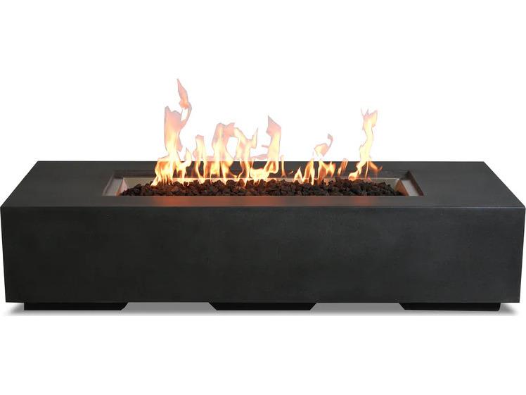 Beton 72-Inch Rectangular GFRC Concrete Gas Fire Pit