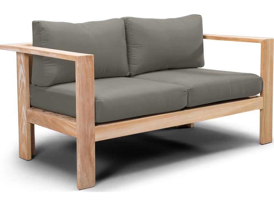 Ando Teak Outdoor Patio Loveseat
