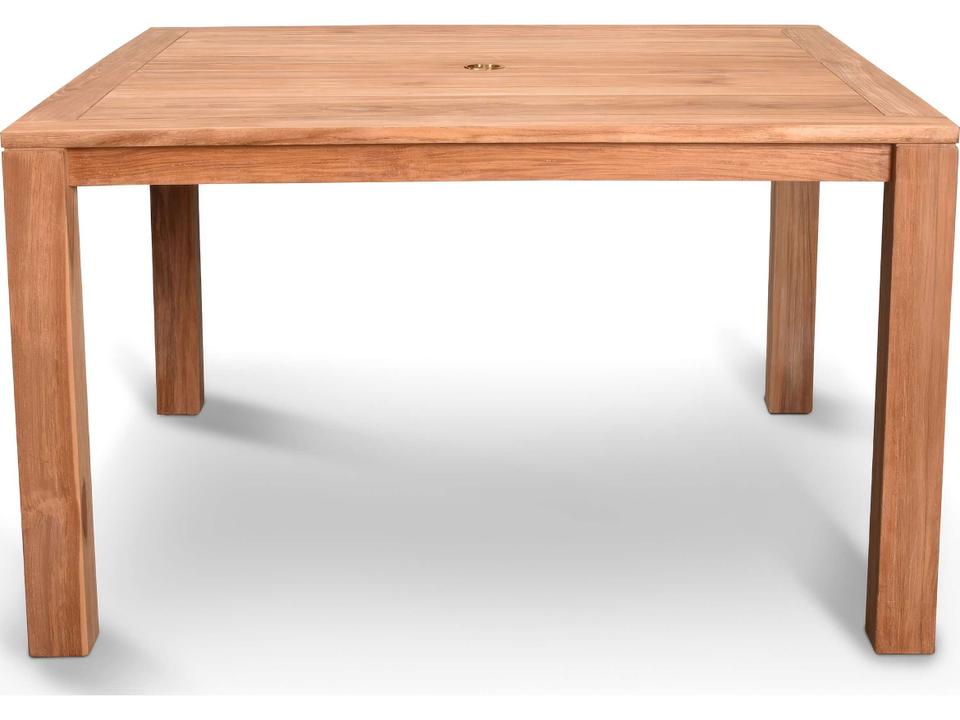 Classic Teak Square Dining table with Umbrella Hole