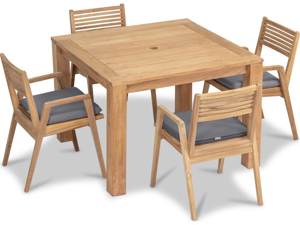 Link Teak 5 Piece Patio Dining Set