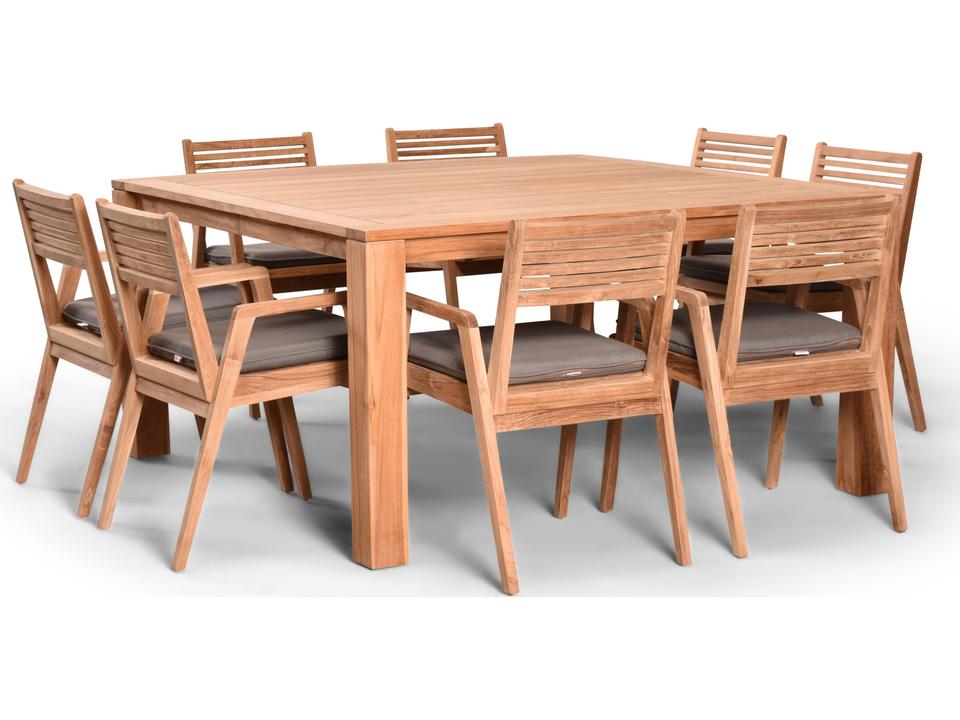 Link Teak 9 Piece Outdoor Dining Set