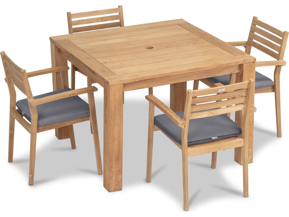 Sylvan Teak 5 Piece Outdoor Dining Set