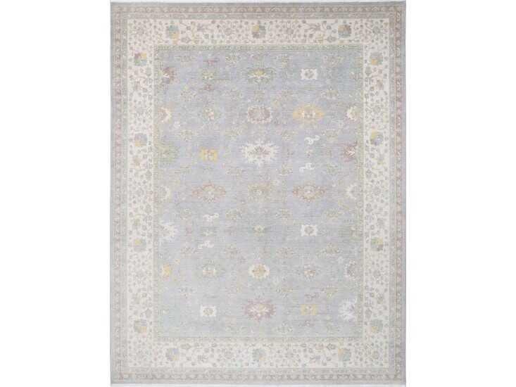 Carlton Power-Loomed Area Rug in Light Brown and Light Grey
